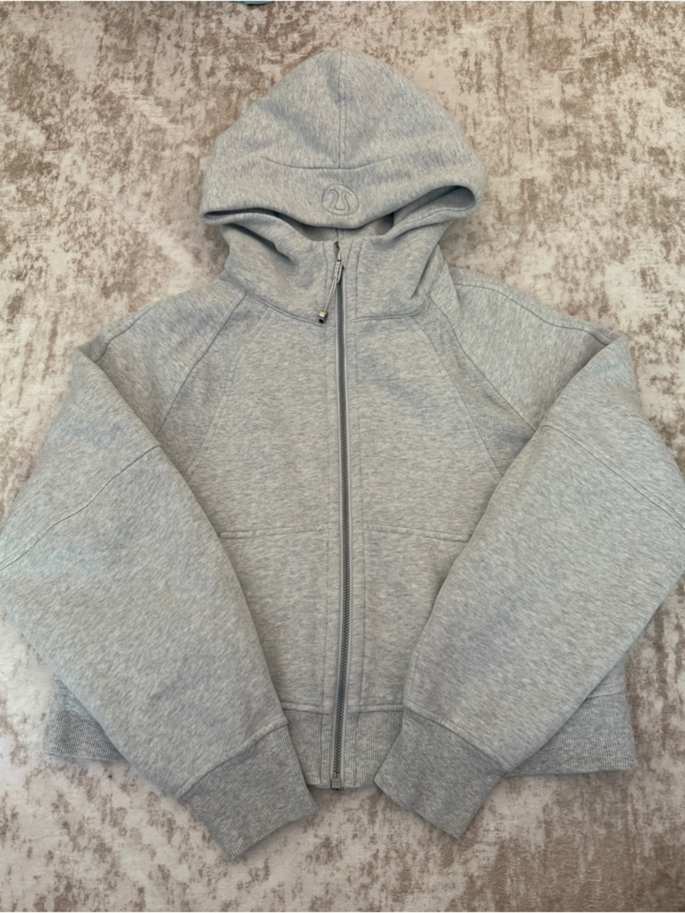 Lululemon Scuba Full Zip Hoodie Light Gray XS/S